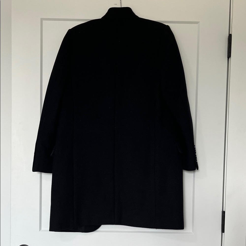 Stella McCartney Black Wool Blend Coat Sz 42 (US 8/10) - Picture 4 of 6